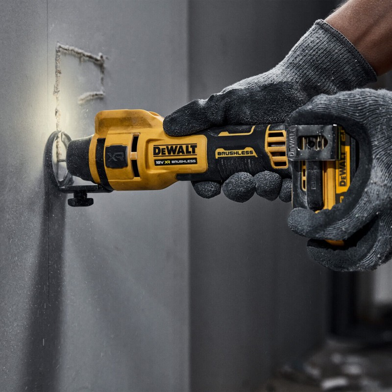 Akumuliatorinė gipso kartono freza DeWalt DCE555N-XJ, 18 V, (be akum. ir krov.) 2 Akumuliatorinė gipso kartono freza DeWalt DCE555N-XJ, 18 V, (be akum. ir krov.) 2