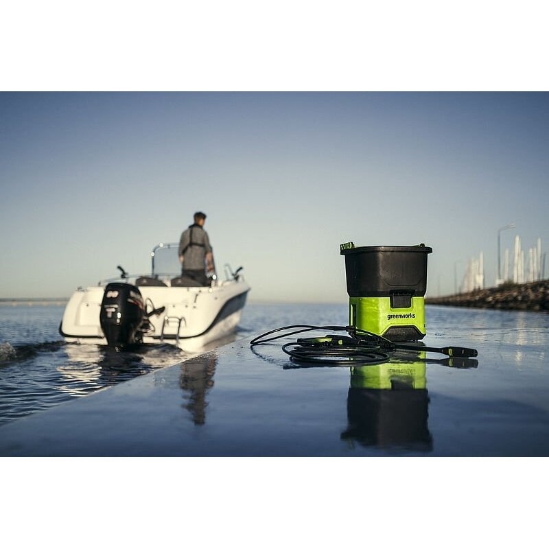 Akumuliatorinė aukšto slėgio plovykla Greenworks GDC60, 60 V, ( be akum. ir krov.) 6