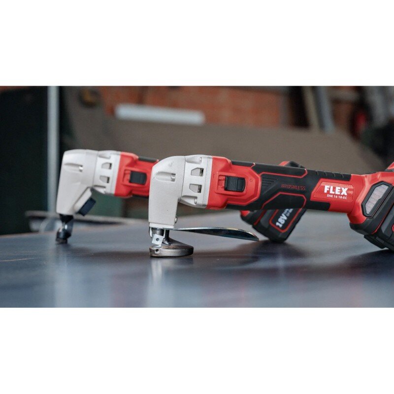 Akumuliatorinės skardos žirklės FLEX SHE 16 18,0-EC C 1