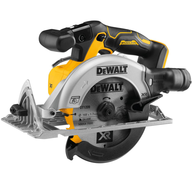 Akumuliatorinis diskinis pjūklas Dewalt DCS565N-XJ; 18 V, (be akum.ir krov.) Akumuliatorinis diskinis pjūklas Dewalt DCS565N-XJ; 18 V, (be akum.ir krov.)