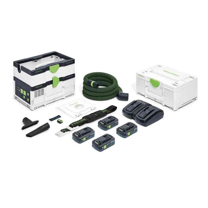 Akumuliatorinis dulkių siurblys CLEANTEC Festool CTLC SYS HPC 4,0 I-Plus, 18 V, 4 x 4,0 Ah, (576944) Akumuliatorinis dulkių siurblys CLEANTEC Festool CTLC SYS HPC 4,0 I-Plus, 18 V, 4 x 4,0 Ah, (576944)