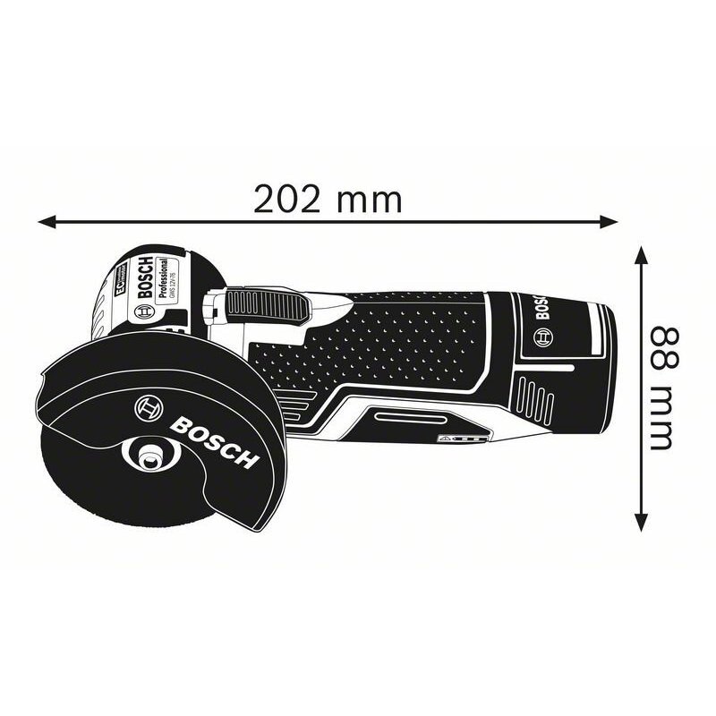 Akumuliatorinis kampinis šlifuoklis Bosch GWS 12V-76 V-EC solo CT Originali gamintojo garantija Professional 3 Akumuliatorinis kampinis šlifuoklis Bosch GWS 12V-76 V-EC solo CT Originali gamintojo garantija Professional 3