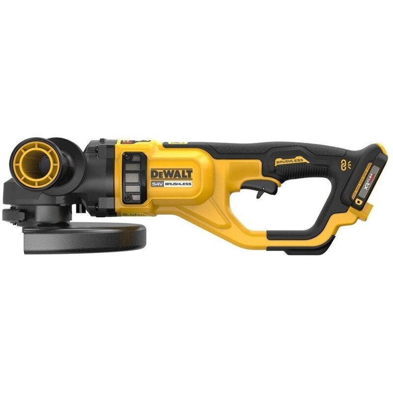 Akumuliatorinis kampinis šlifuoklis DeWalt DCG460N-XJ, 54V (be akum. ir krov.) 1 Akumuliatorinis kampinis šlifuoklis DeWalt DCG460N-XJ, 54V (be akum. ir krov.) 1