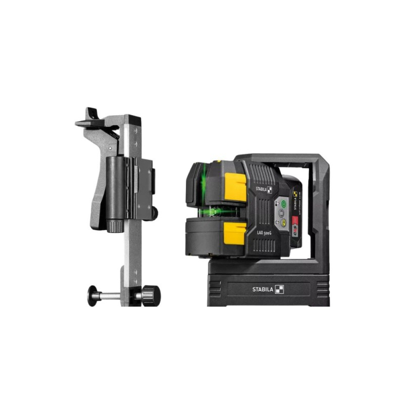 Akumuliatorinis kryžminis lazerinis nivelyras STABILA LAX 500G 1 Akumuliatorinis kryžminis lazerinis nivelyras STABILA LAX 500G 1