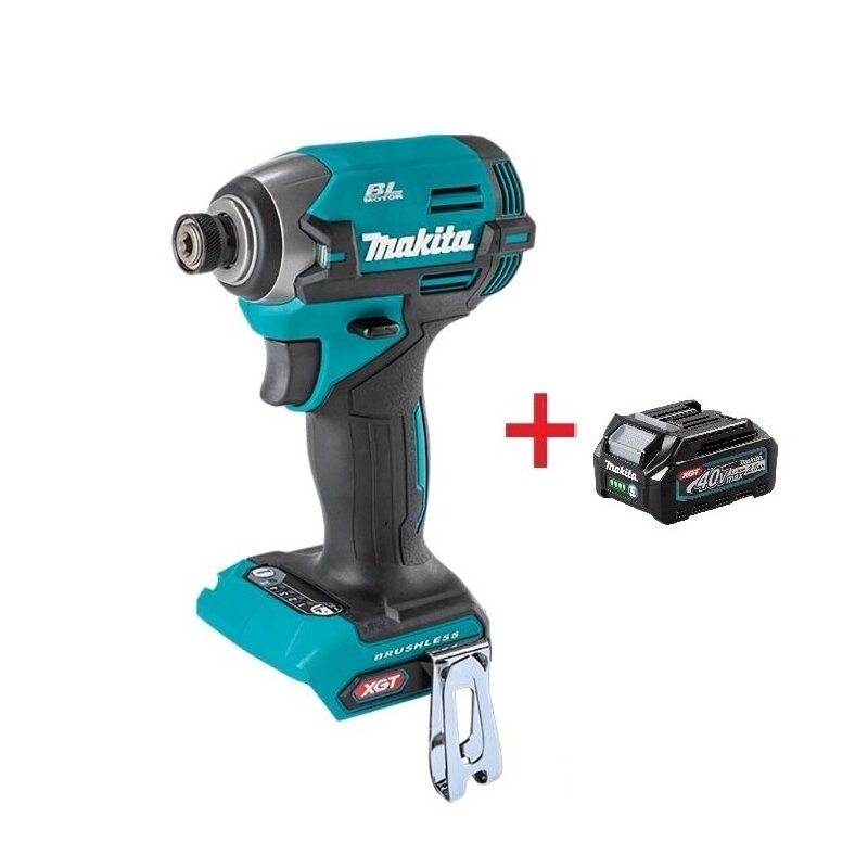 Akumuliatorinis smūginis suktuvas Makita TD003GZ, XGT 40Vmax, 210 Nm + DOVANA BL4025 Akumuliatorinis smūginis suktuvas Makita TD003GZ, XGT 40Vmax, 210 Nm + DOVANA BL4025