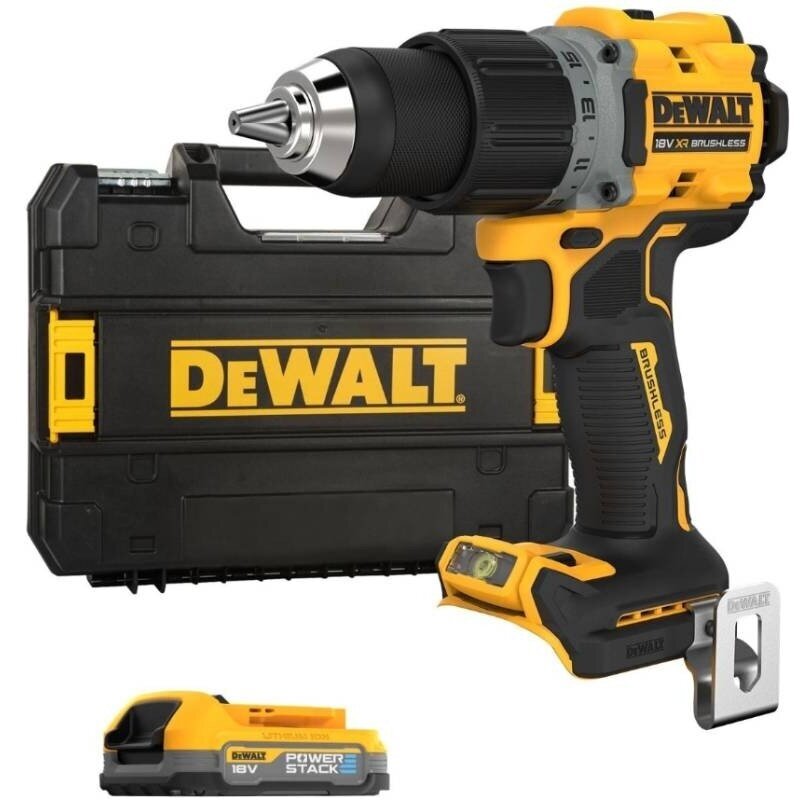 Akumuliatorinis suktuvas-gręžtuvas DeWalt DCD800E1T-QW, 18 V, 1x1.7 Ah Akumuliatorinis suktuvas-gręžtuvas DeWalt DCD800E1T-QW, 18 V, 1x1.7 Ah