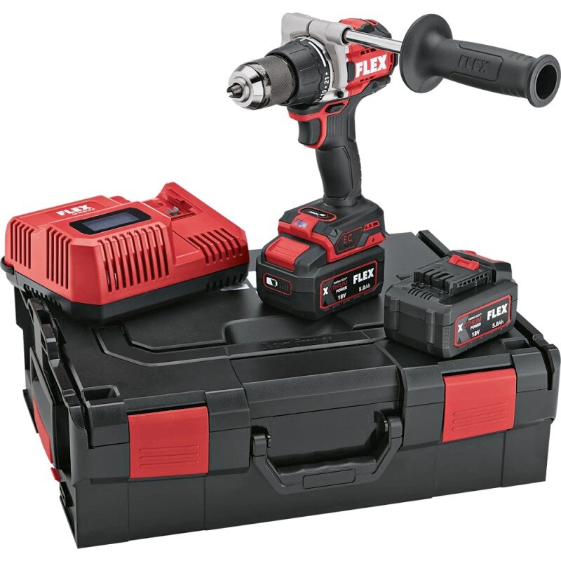 Akumuliatorinis suktuvas-gręžtuvas FLEX DD 2G 18,0 EC HD 2x5Ah Turbo Akumuliatorinis suktuvas-gręžtuvas FLEX DD 2G 18,0 EC HD 2x5Ah Turbo