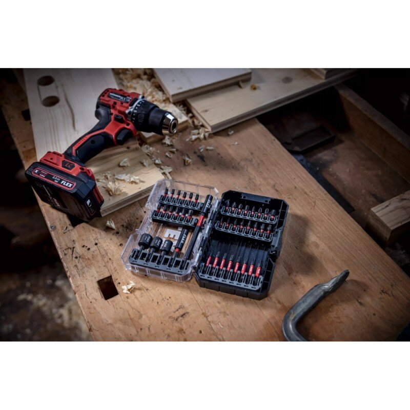 Akumuliatorinis suktuvas-gręžtuvas FLEX DD 2G 18,0V LD 2x2,5Ah 4