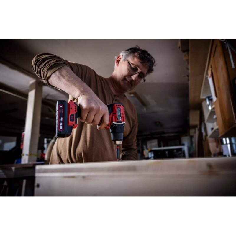 Akumuliatorinis suktuvas-gręžtuvas FLEX DD 2G 18,0V LD 2x2,5Ah 6