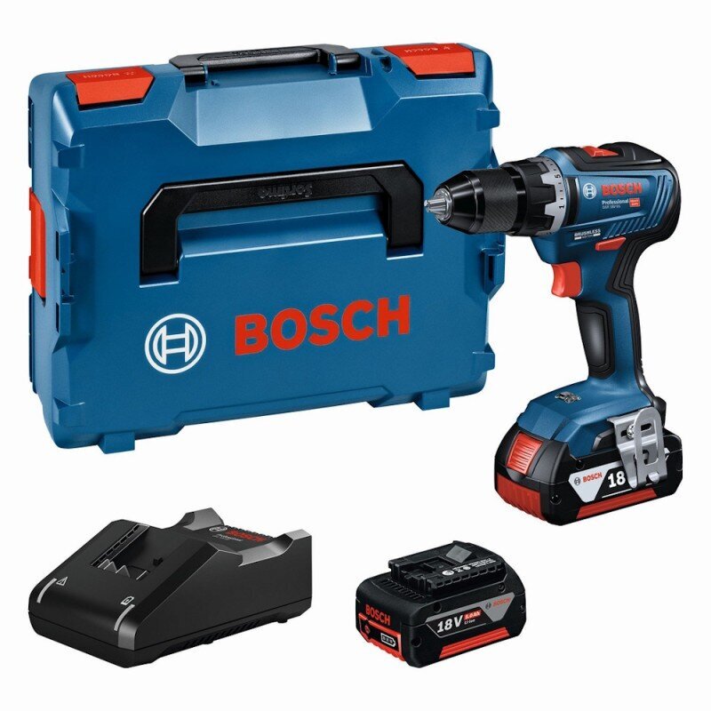 Akumuliatorinis suktuvas-gręžtuvas BOSCH GSR 18V-55, 18V, 2x5.0Ah, 06019H520A