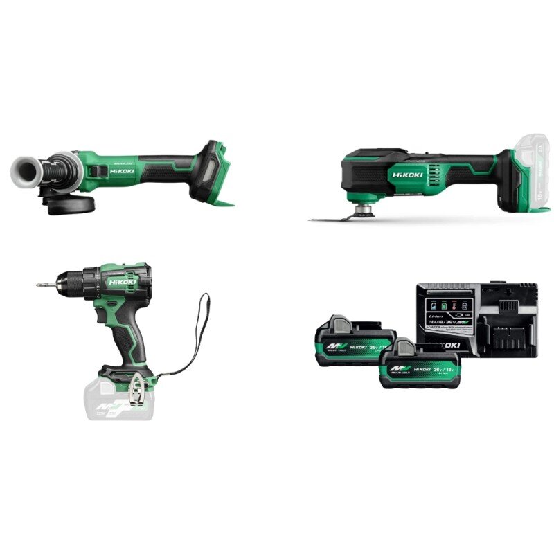 Akumuliatorinių įrankių rinkinys HiKOKI KC18MV006+ Akumuliatorinių įrankių rinkinys HiKOKI KC18MV006+