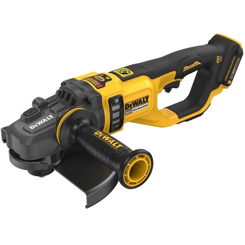 Akumuliatorinis kampinis šlifuoklis DeWalt DCG460N-XJ, 54V (be akum. ir krov.) Akumuliatorinis kampinis šlifuoklis DeWalt DCG460N-XJ, 54V (be akum. ir krov.)