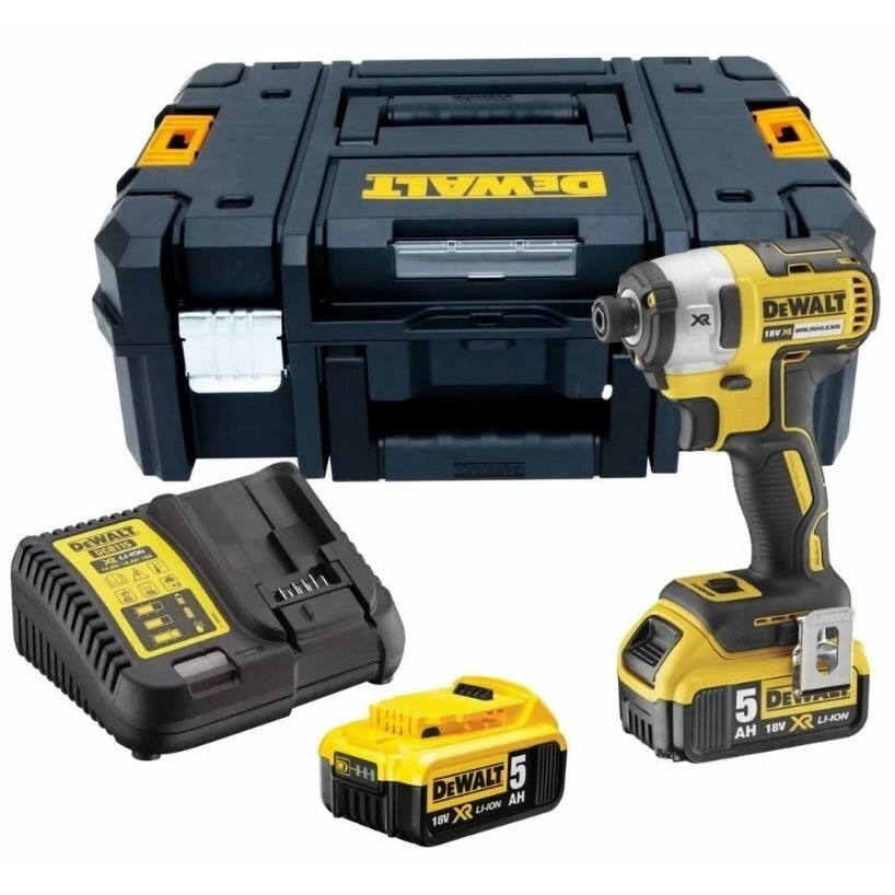 Akumuliatorinis smūginis suktuvas DeWALT DCF887P2-QW 18V 2x5.0Ah Akumuliatorinis smūginis suktuvas DeWALT DCF887P2-QW 18V 2x5.0Ah
