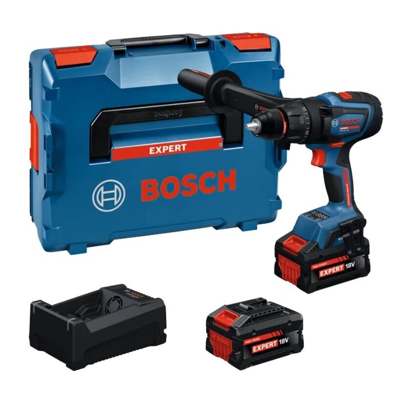 Akumuliatorinis smūginis gręžtuvas Bosch EXSB18V-150, 2x8 EXBA, GAL 12V/18V-80, LB 06019R3201 Akumuliatorinis smūginis gręžtuvas Bosch EXSB18V-150, 2x8 EXBA, GAL 12V/18V-80, LB 06019R3201