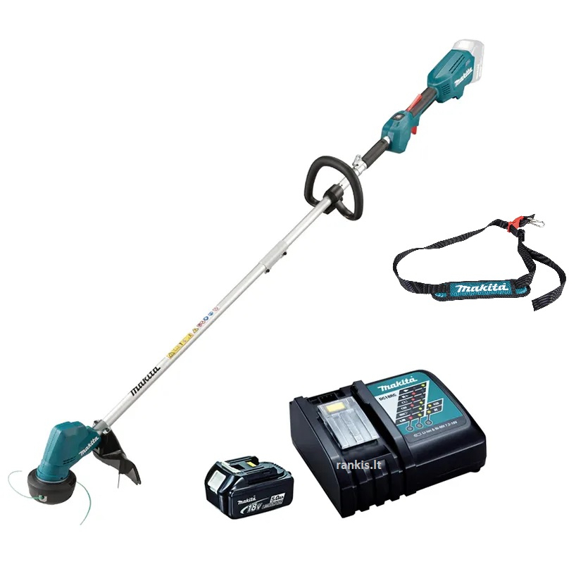 Akumuliatorinis trimeris Makita DUR192LRT, 18V, 1x5.0Ah