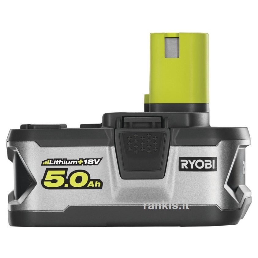 Akumuliatorius Ryobi RB18L50, 18V, 5,0Ah, LITHIUM+, ONE+ 1 Akumuliatorius Ryobi RB18L50, 18V, 5,0Ah, LITHIUM+, ONE+ 1