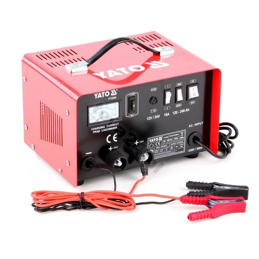 Akumuliatorių pakrovėjas Yato YT-8304 12/24V, START / BOOST