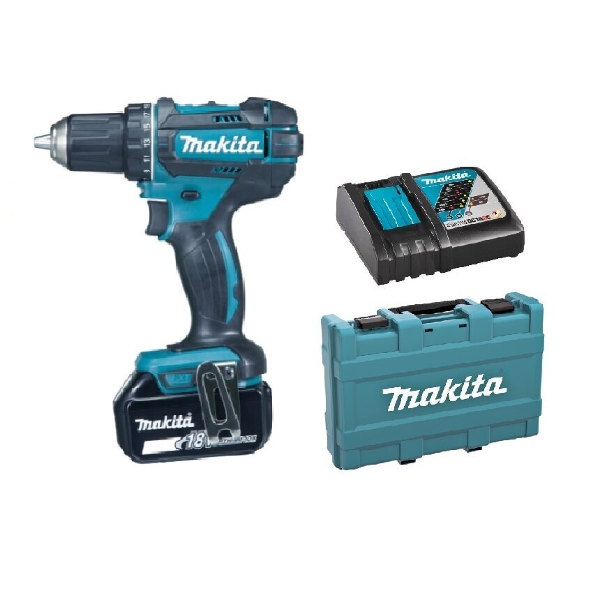 Akumuliatorinis suktuvas-gręžtuvas Makita DDF482SF1K, 18 V, 1x3.0 Ah Akumuliatorinis suktuvas-gręžtuvas Makita DDF482SF1K, 18 V, 1x3.0 Ah