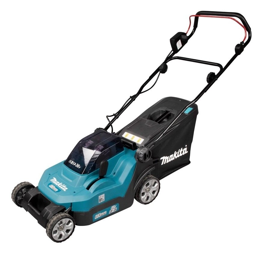 Akumuliatorinė vejapjovė Makita DLM382RTE, 2x5,0Ah 36V=2x18V 1 Akumuliatorinė vejapjovė Makita DLM382RTE, 2x5,0Ah 36V=2x18V 1