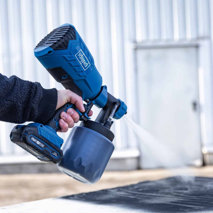 Akumuliatorinė dažymo purškimo sistema C-APS700-X – SET S, Scheppach 1