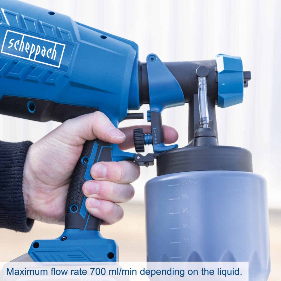 Akumuliatorinė dažymo purškimo sistema C-APS700-X – SET S, Scheppach 5