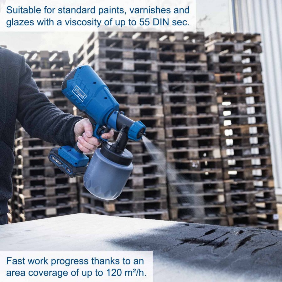 Akumuliatorinė dažymo purškimo sistema C-APS700-X – SET S, Scheppach 7