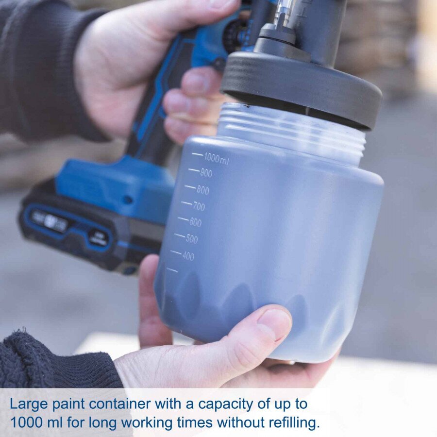 Akumuliatorinė dažymo purškimo sistema C-APS700-X – SET S, Scheppach 9