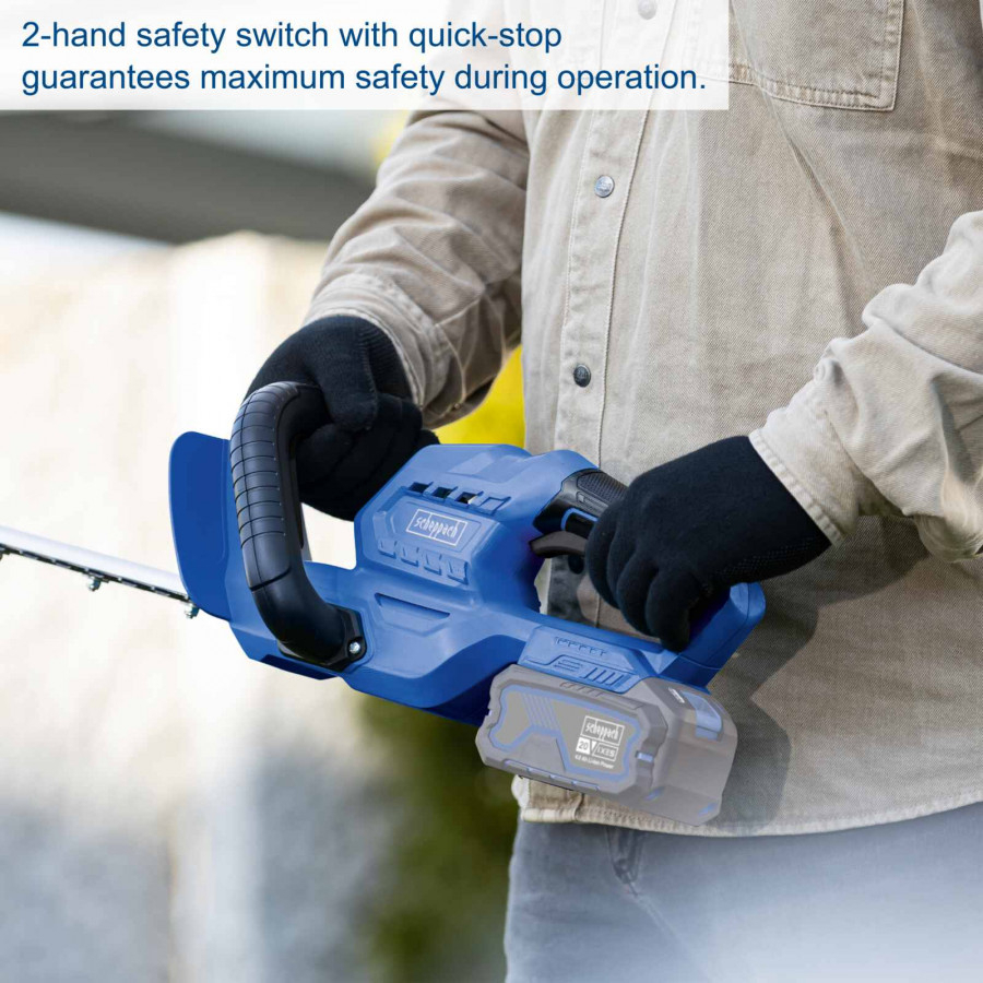 Akumuliatorinės gyvatvorių žirklės Scheppach C-HT570-X, 20 V, (be akum. ir krov.) 3 Akumuliatorinės gyvatvorių žirklės Scheppach C-HT570-X, 20 V, (be akum. ir krov.) 3