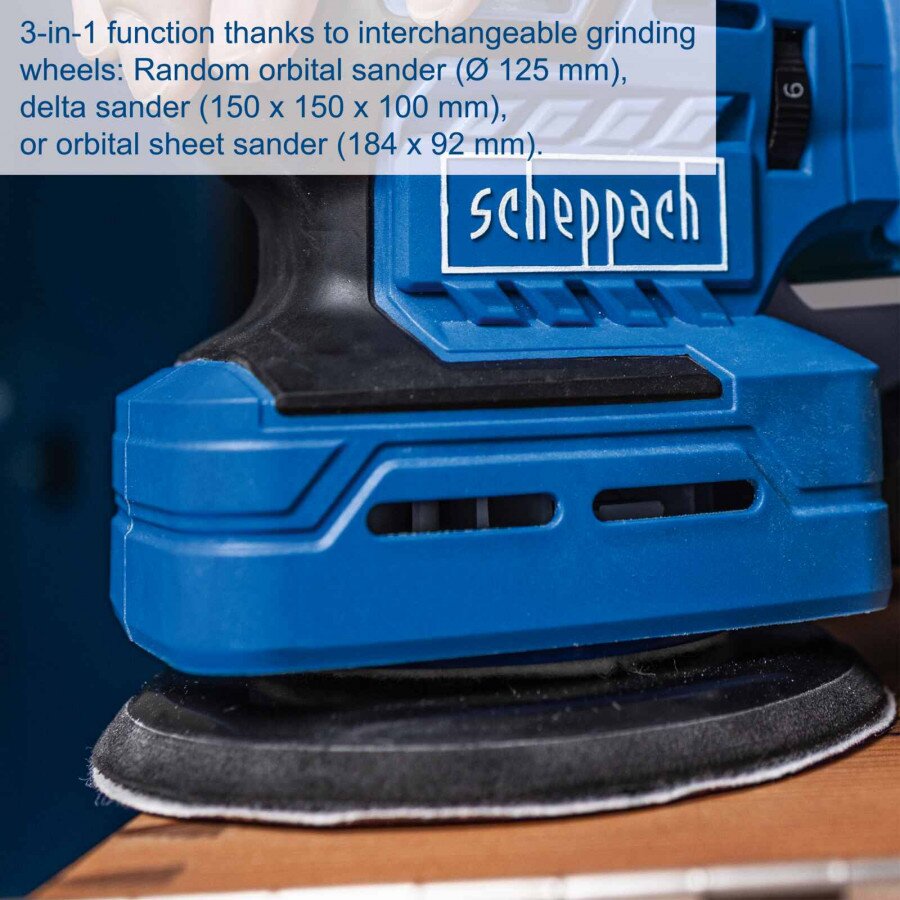 Akumuliatorinis daugiafunkcis šlifuoklis C-MSA3/1-X – SET S, Scheppach 7