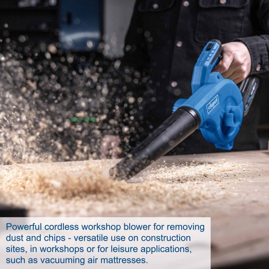 Akumuliatorinis dirbtuvių pūstuvas C-WBL180-X – SET S, Scheppach 3 Akumuliatorinis dirbtuvių pūstuvas C-WBL180-X – SET S, Scheppach 3