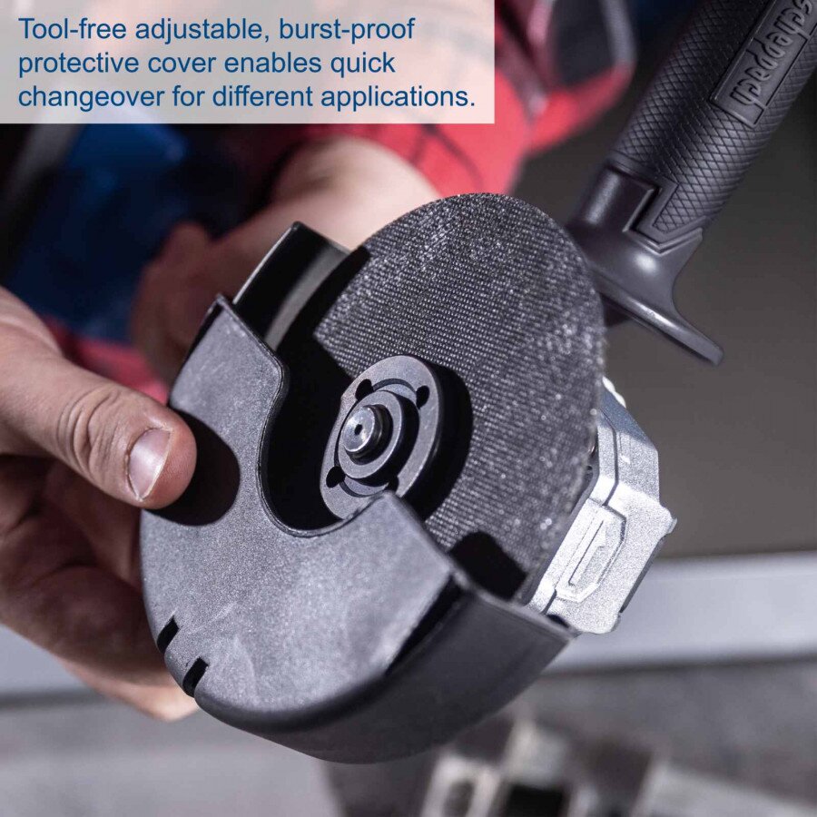 Akumuliatorinis kampinis šlifuoklis BC-AG125P-X, korpusas, Scheppach 7