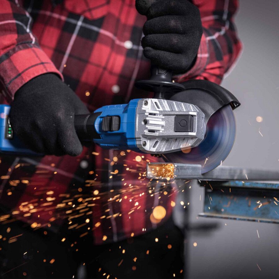 Akumuliatorinis kampinis šlifuoklis BC-AG125P-X – SET S, Scheppach 1