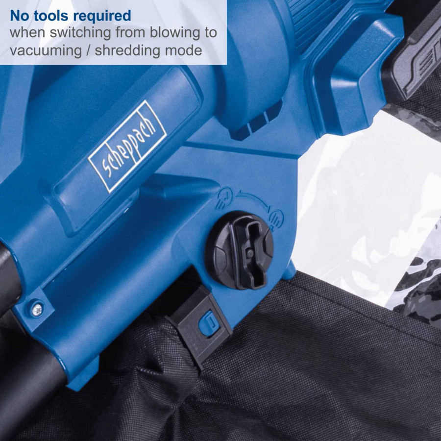 Akumuliatorinis lapų pūstuvas Scheppach BC-BLV720-X, 2x20V, (be akum. ir krov.) 2 Akumuliatorinis lapų pūstuvas Scheppach BC-BLV720-X, 2x20V, (be akum. ir krov.) 2