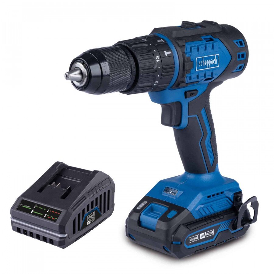 Akumuliatorinis suktuvas/gręžtuvas BC-CD60-X 20V, set S (2Ah + charger), Scheppach