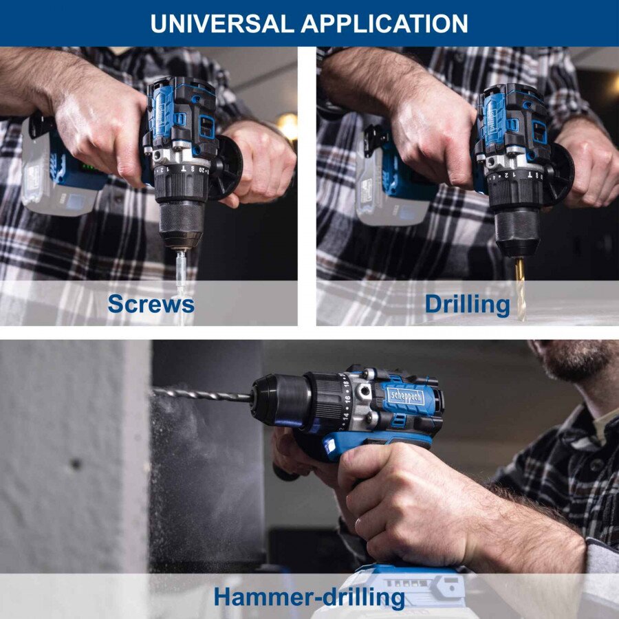 Akumuliatorinis suktuvas/gręžtuvas BC-CD70SC-X, korpusas, Scheppach 2