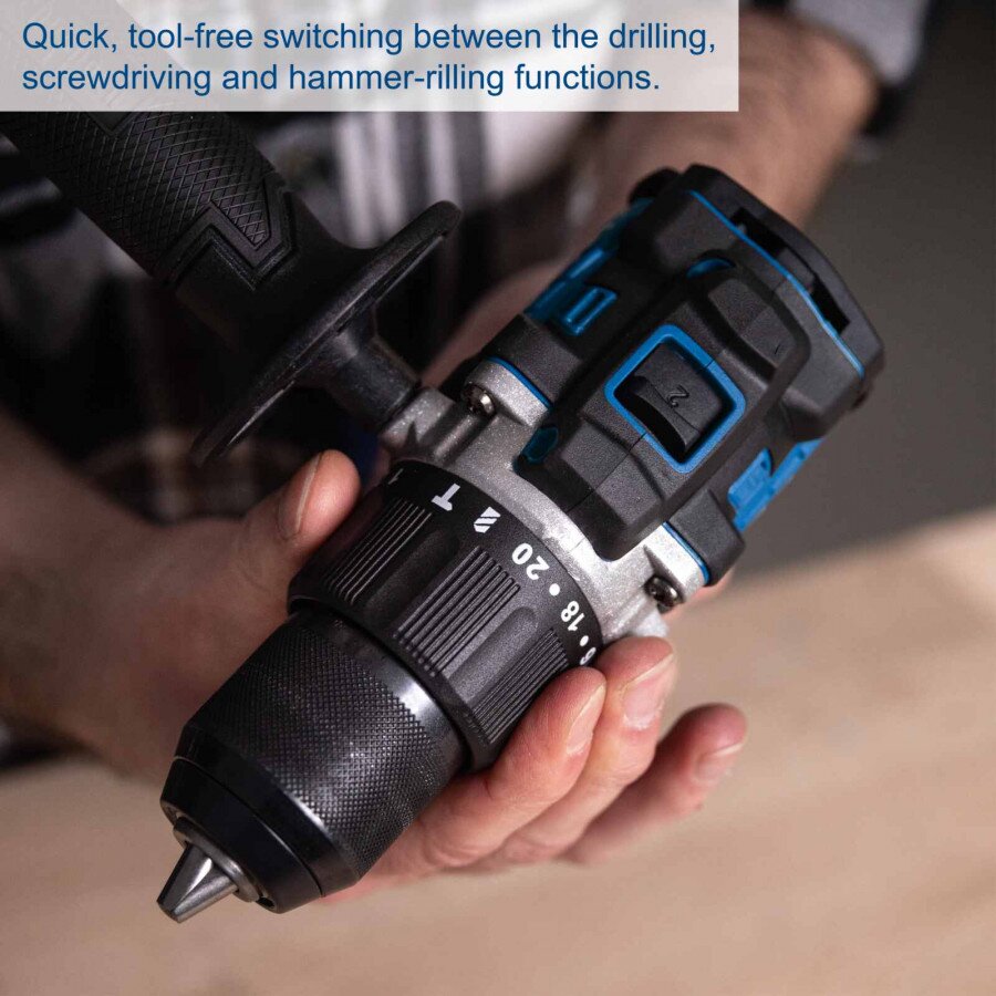 Akumuliatorinis suktuvas/gręžtuvas BC-CD70SC-X, korpusas, Scheppach 5