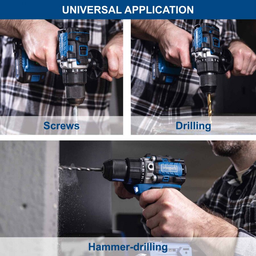 Akumuliatorinis suktuvas/gręžtuvas BC-CD70SC-X – SET S, Scheppach 2