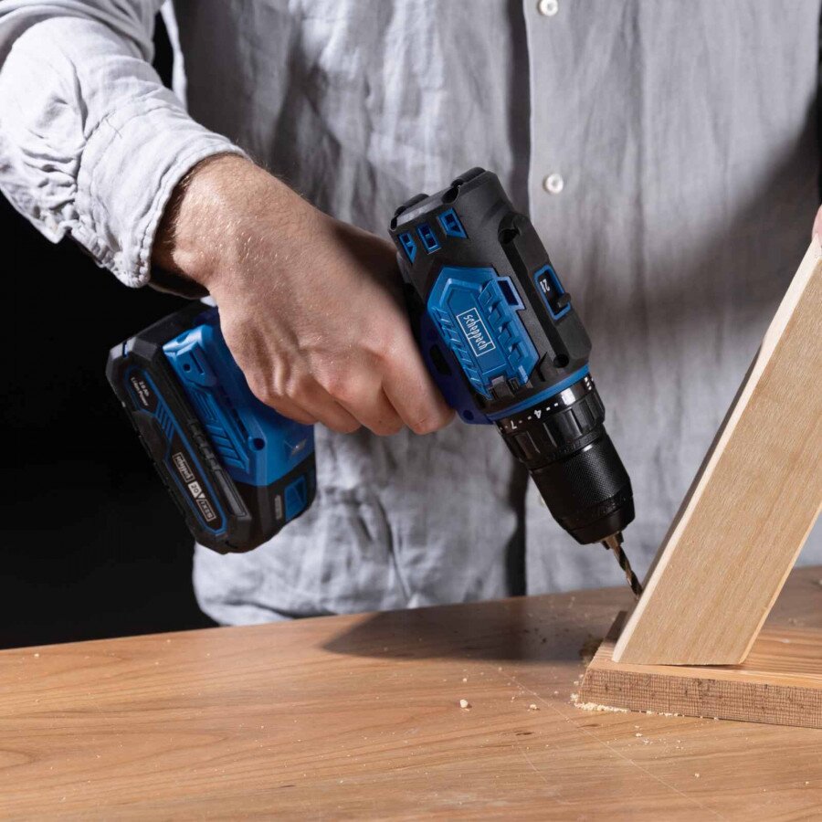 Akumuliatorinis suktuvas/gręžtuvas BC-DD60-X 20V, set S (2Ah + charger), Scheppach 1