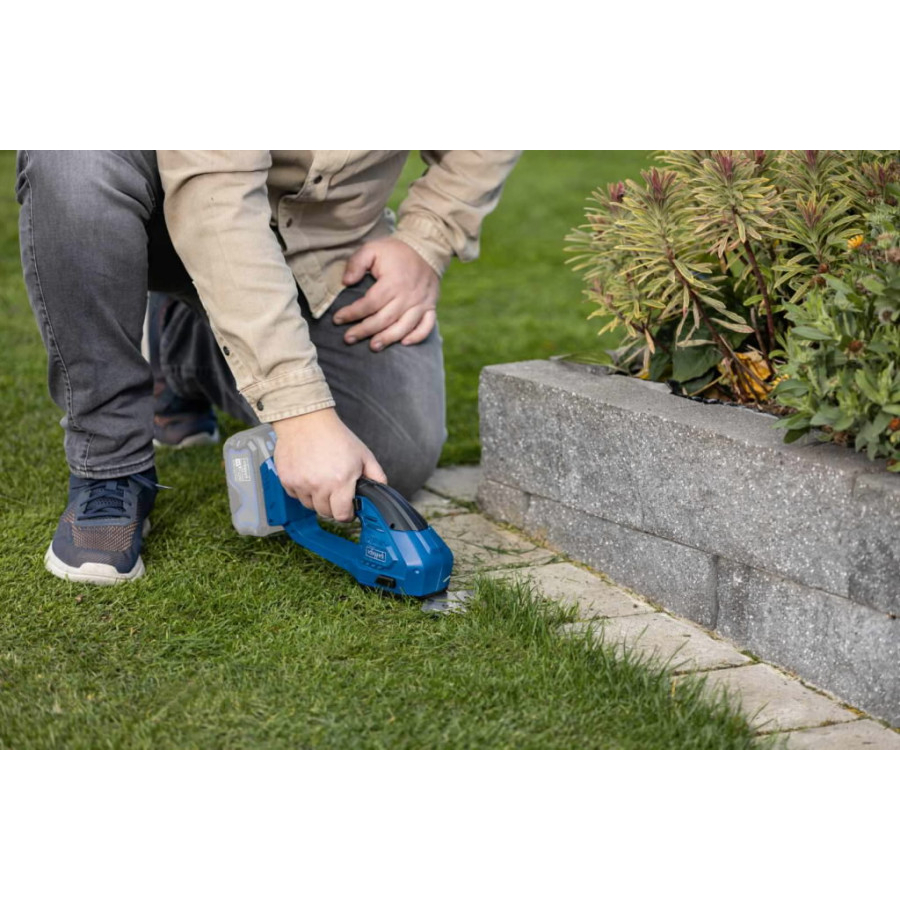 Akumuliatorinės vejos ir gyvatvorių žirklės Scheppach C-HTGS200-X, 20 V, (be akum. ir krov.) 1 Akumuliatorinės vejos ir gyvatvorių žirklės Scheppach C-HTGS200-X, 20 V, (be akum. ir krov.) 1