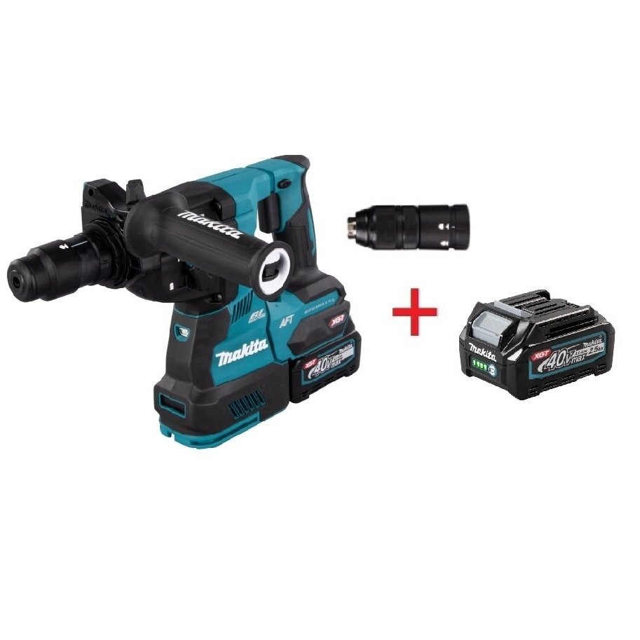 Akum. perforatorius Makita HR002GZ, 40V, XGT®, (be akum. ir krov.) +DOVANA BL4025 Akum. perforatorius Makita HR002GZ, 40V, XGT®, (be akum. ir krov.) +DOVANA BL4025