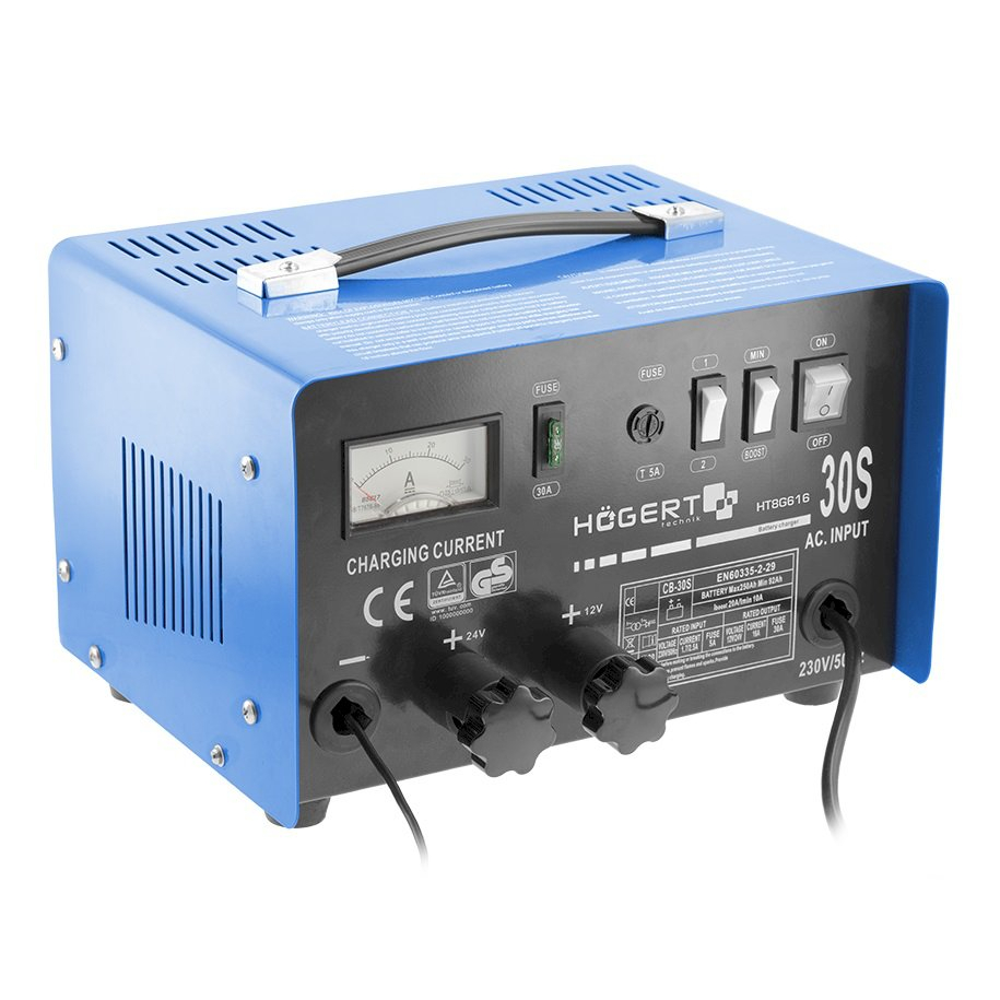 Akumuliatoriaus įkrovėjas 12V-24V / 14A-26A / HOEGERT HT8G616 Akumuliatoriaus įkrovėjas 12V-24V / 14A-26A / HOEGERT HT8G616