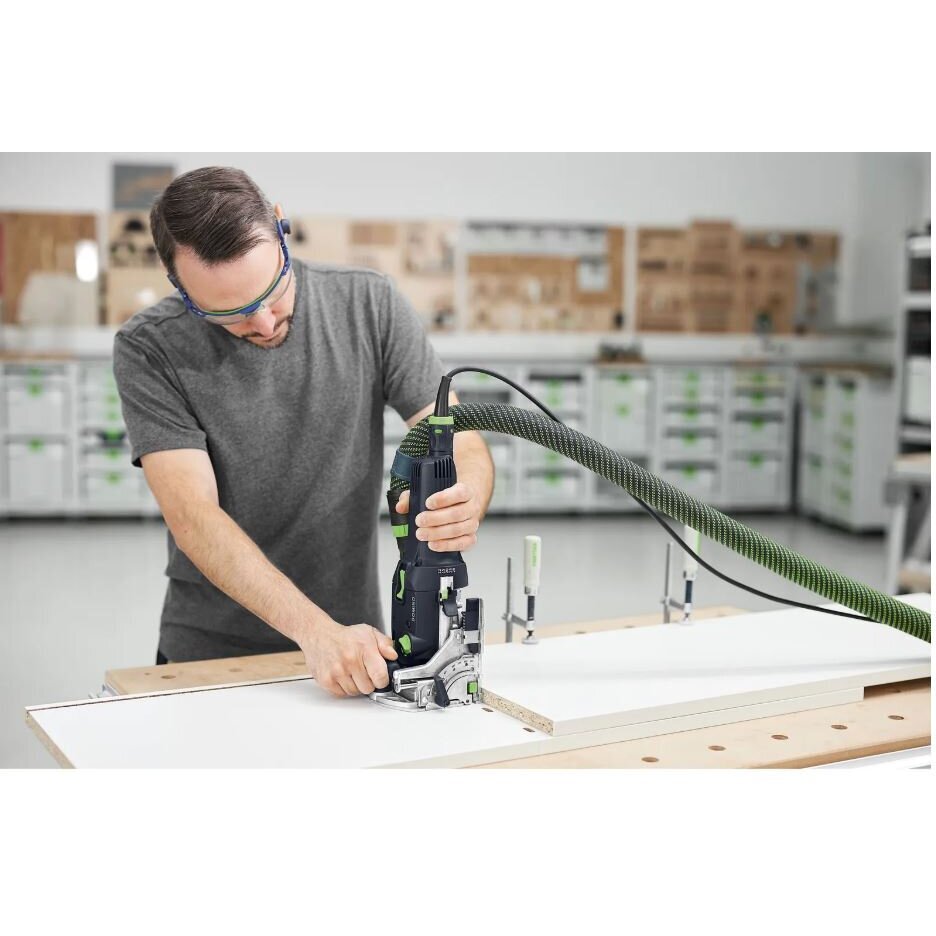 Elektrinis frezeris kaištiniams sujungimams Festool DF 500 RQ-Plus DOMINO, 420W (578462) 3 Elektrinis frezeris kaištiniams sujungimams Festool DF 500 RQ-Plus DOMINO, 420W (578462) 3