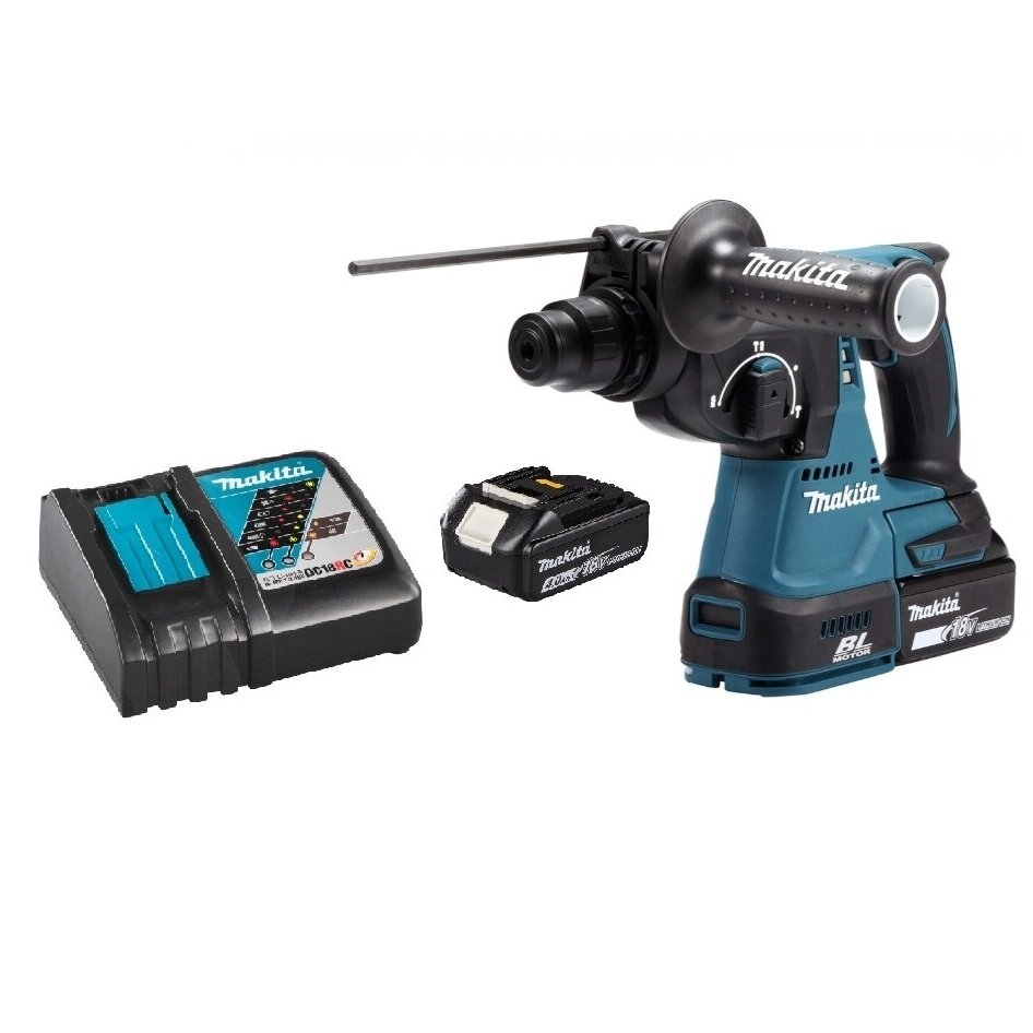 Akumuliatorinis perforatorius Makita DHR242RMJ, 18V, 2x4,0Ah Akumuliatorinis perforatorius Makita DHR242RMJ, 18V, 2x4,0Ah