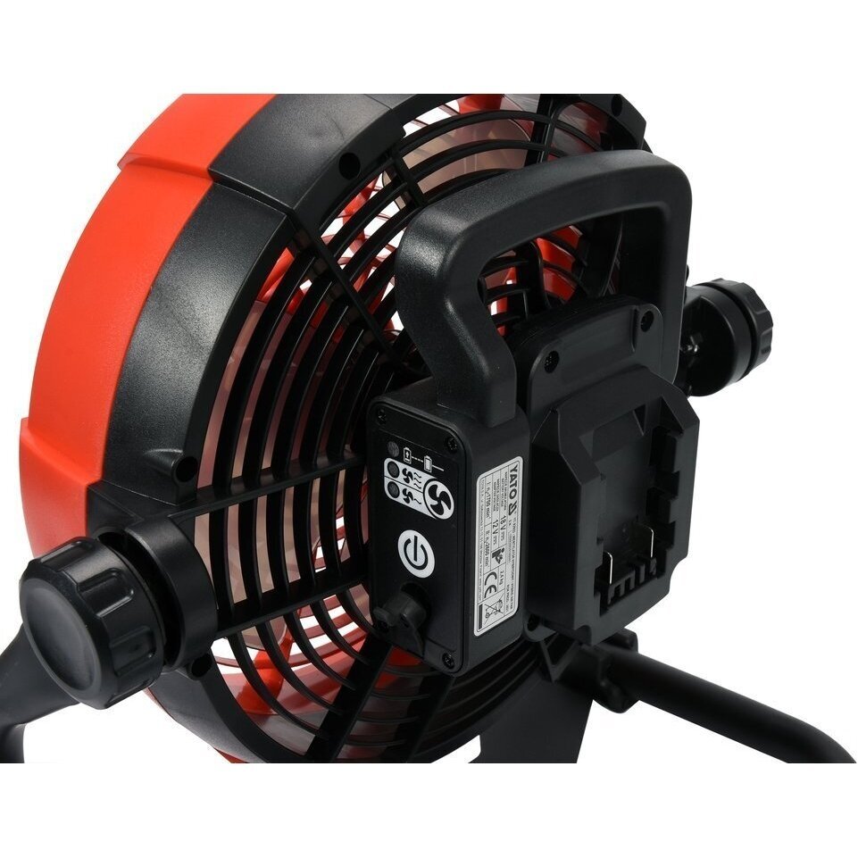 Akumuliatorinis ventiliatorius Yato, 18 V, (be akum. ir krov.) 5 Akumuliatorinis ventiliatorius Yato, 18 V, (be akum. ir krov.) 5