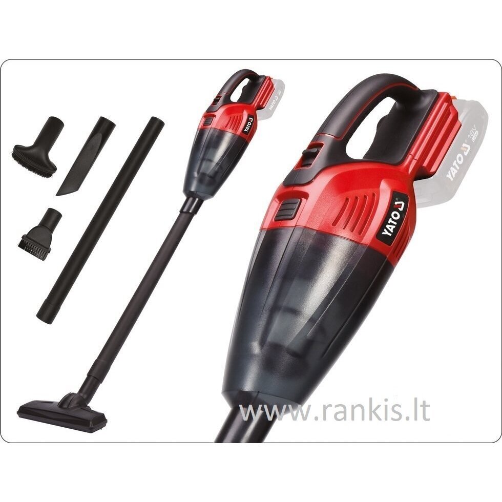 Akumuliatorinis dulkių siurblys Yato YT-85680, 18V Akumuliatorinis dulkių siurblys Yato YT-85680, 18V