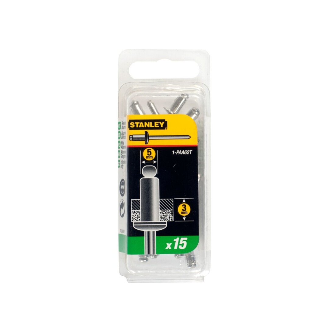 Aliuminės kniedės 5 x 3 mm 15vnt Aliuminės kniedės 5 x 3 mm 15vnt