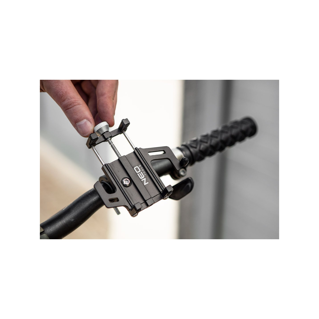 Aliumininis dviračio telefono laikiklis NEO 91-000 3 Aliumininis dviračio telefono laikiklis NEO 91-000 3