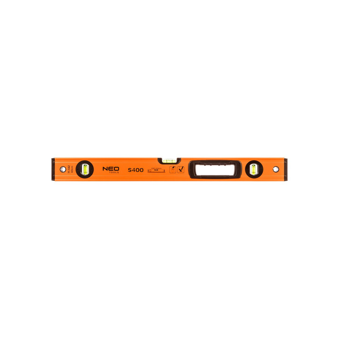 Aliumininis gulsčiukas S 400, 3 buteliukai, rankena, 60 cm Aliumininis gulsčiukas S 400, 3 buteliukai, rankena, 60 cm