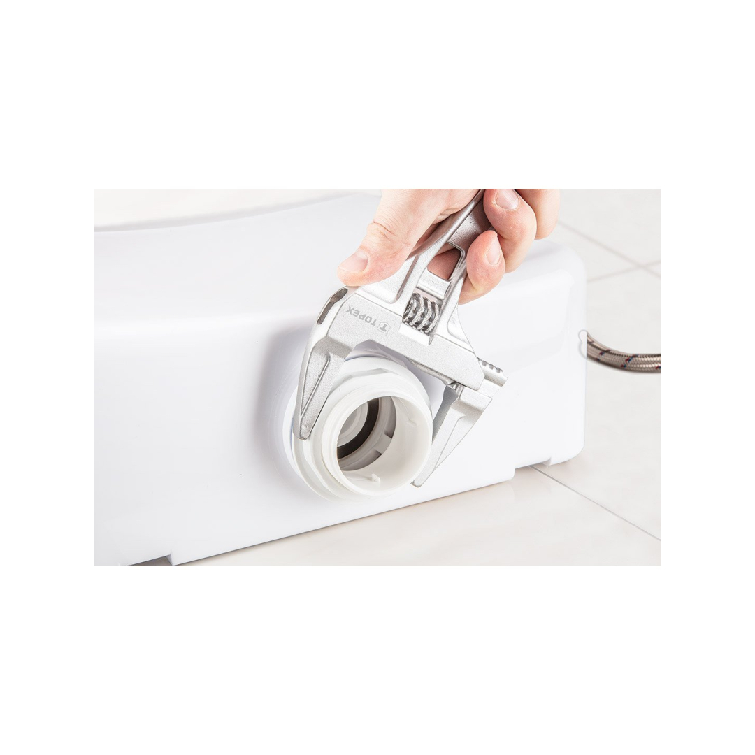 Aluminium adjustable wrench 200 mm, range 0-70 mm 2