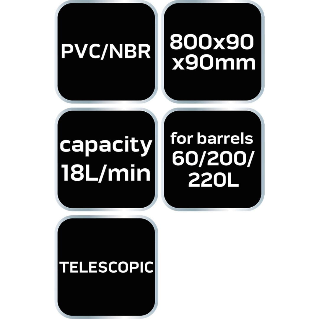 Alyvos siurblys, 18l/min. Būgnams 60 - 220 litrų 8